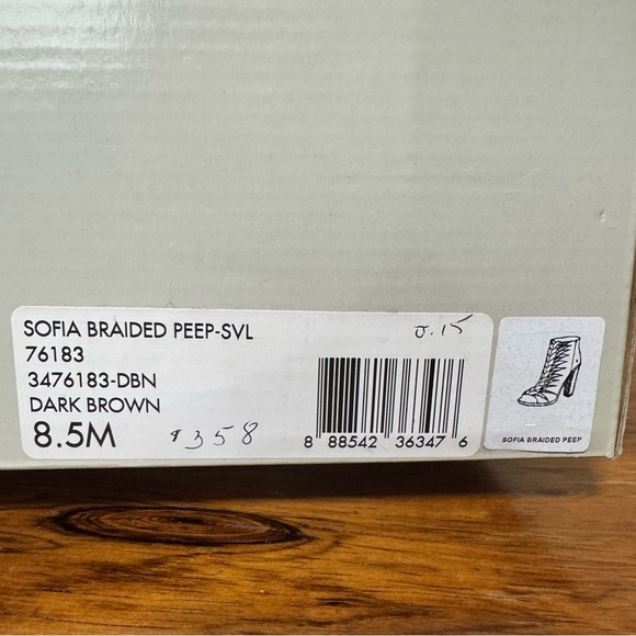 Frye Sophia Braided Peep Toe Booties - Picture 16 of 16